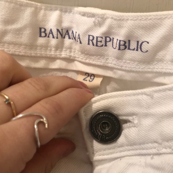 Banana Republic White denim pants/jeans - Picture 5 of 7